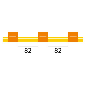 Contour Flared End Solva Flex Pump Tube 3 tag 0.89mm ID Orange/Orange (PKT 6)