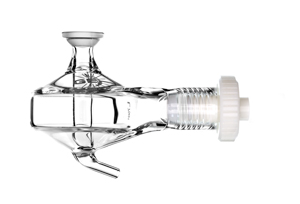 Twister Spray Chamber with Helix CT  , 50ml cyclonic, Borosilicate glass