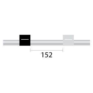 PVC Pump Tube Long 2tag 3.17mm ID Black/White, (PKT 12)