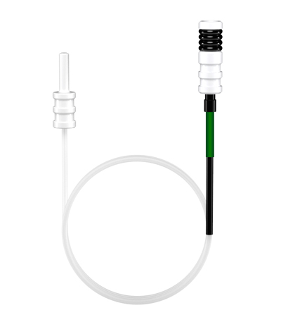 Probe Connecting Line 0.18mm ID with EzyFit (Green/Black)