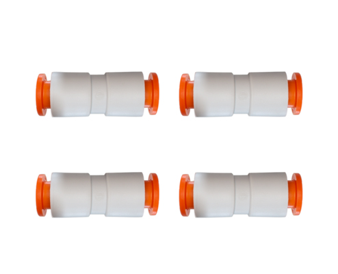 [QSM-1/4-4] EzyLok Connector for 1/4" Tubing, PKT 4 (suitable for jacketed spray chambers)