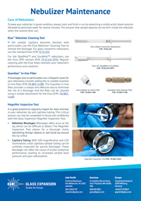 Nebulizer Maintenance Flyer