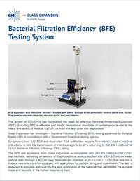 Bacterial Filtration Efficiency Testing Apparatus Flyer