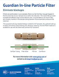 Guardian In-Line Sample Filter Flyer