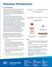 Nebulizer Maintenance Flyer